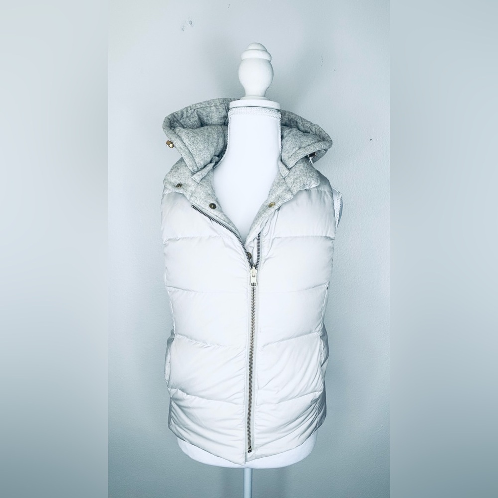 Spick & Span Hooded Puffer  Vest, Quilted, Gray
